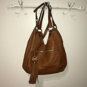 REAL MICHAEL KORS Large Camel Leather Purse